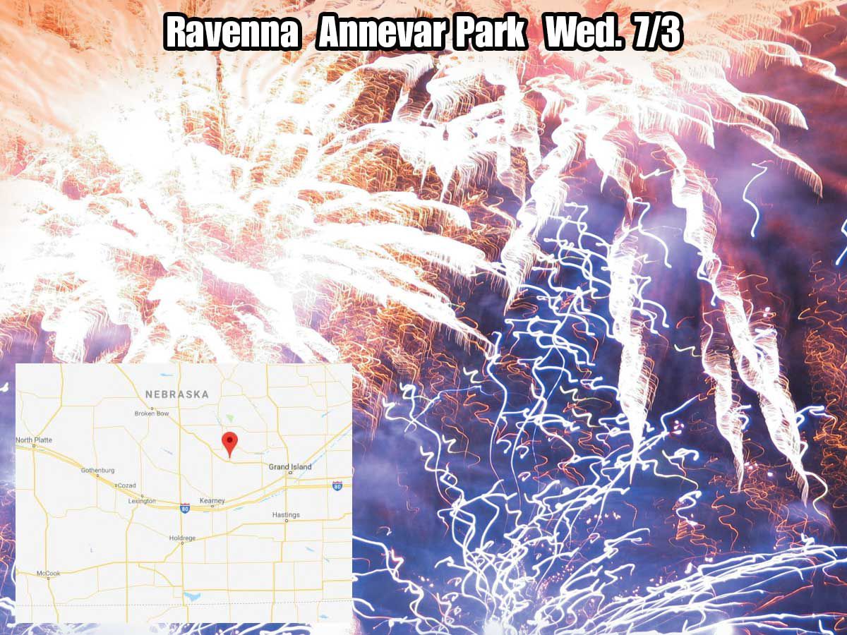 Ravenna fireworks July 3, 2019